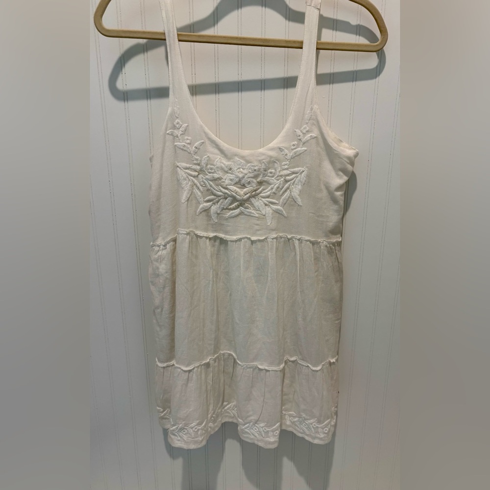 Embroidered Baby Doll Dress